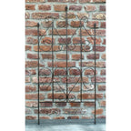Rankgitter Rankhilfe 51x105 cm, Eisen dunkelbraun, dekorativ