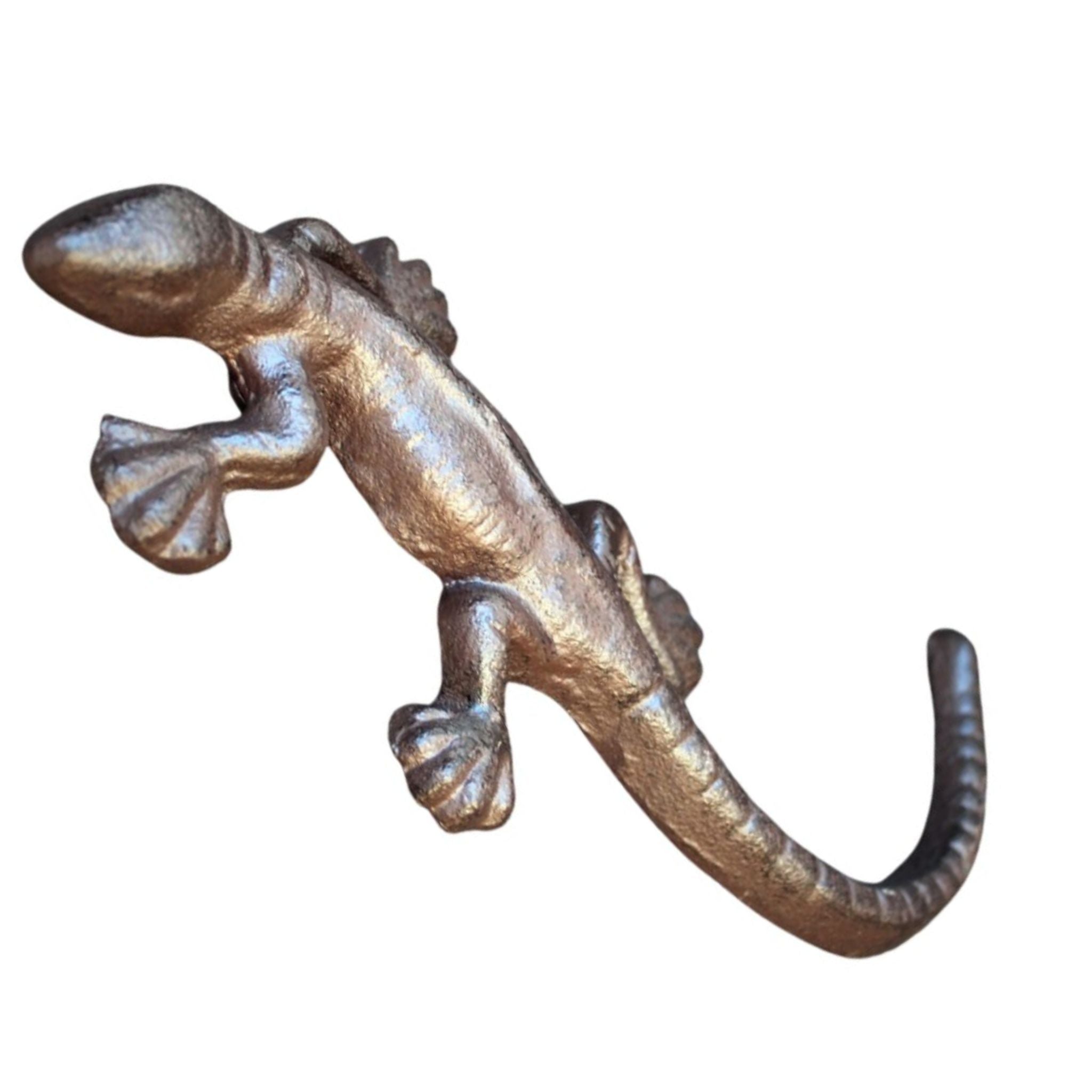 Gartenfigur Eidechse Gusseisen L24cm