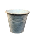 Blumentopf Zink Streifen M