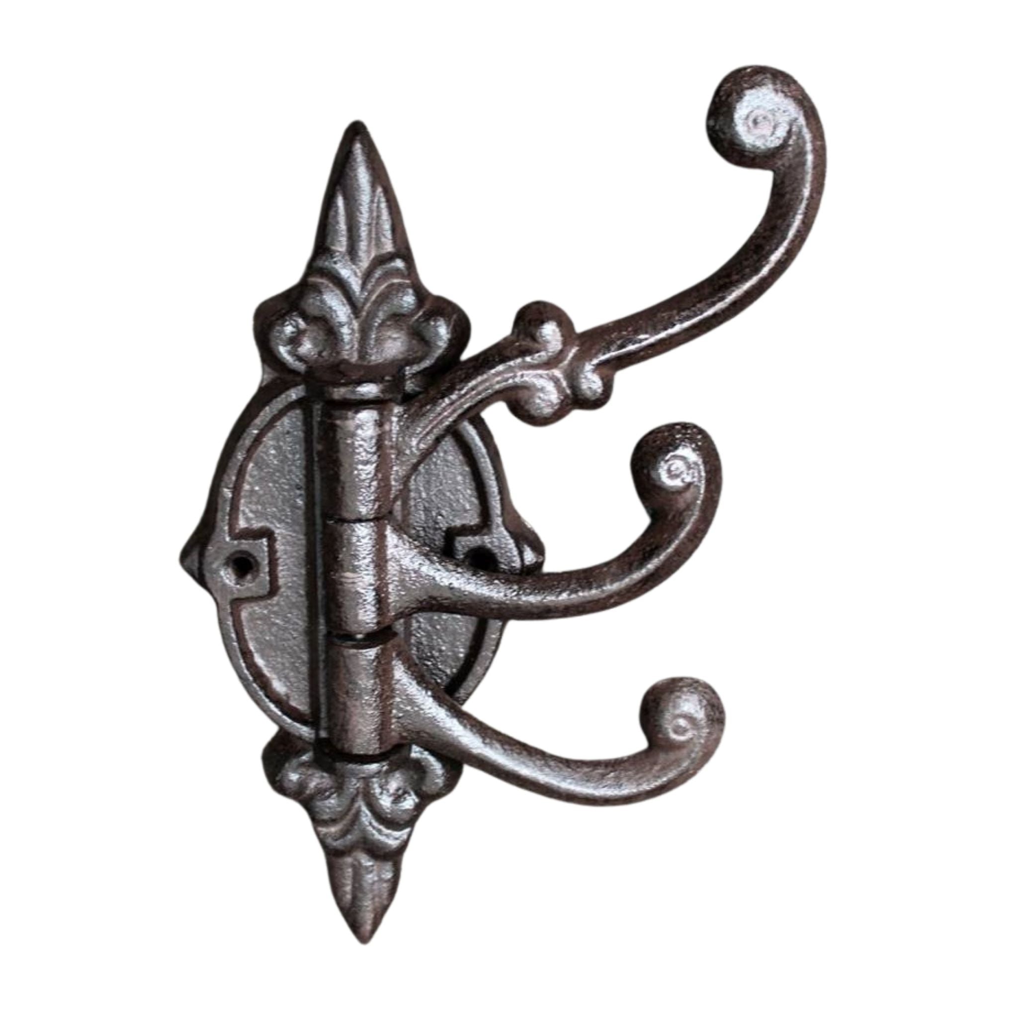 Garderobenhaken drehbar groß braun