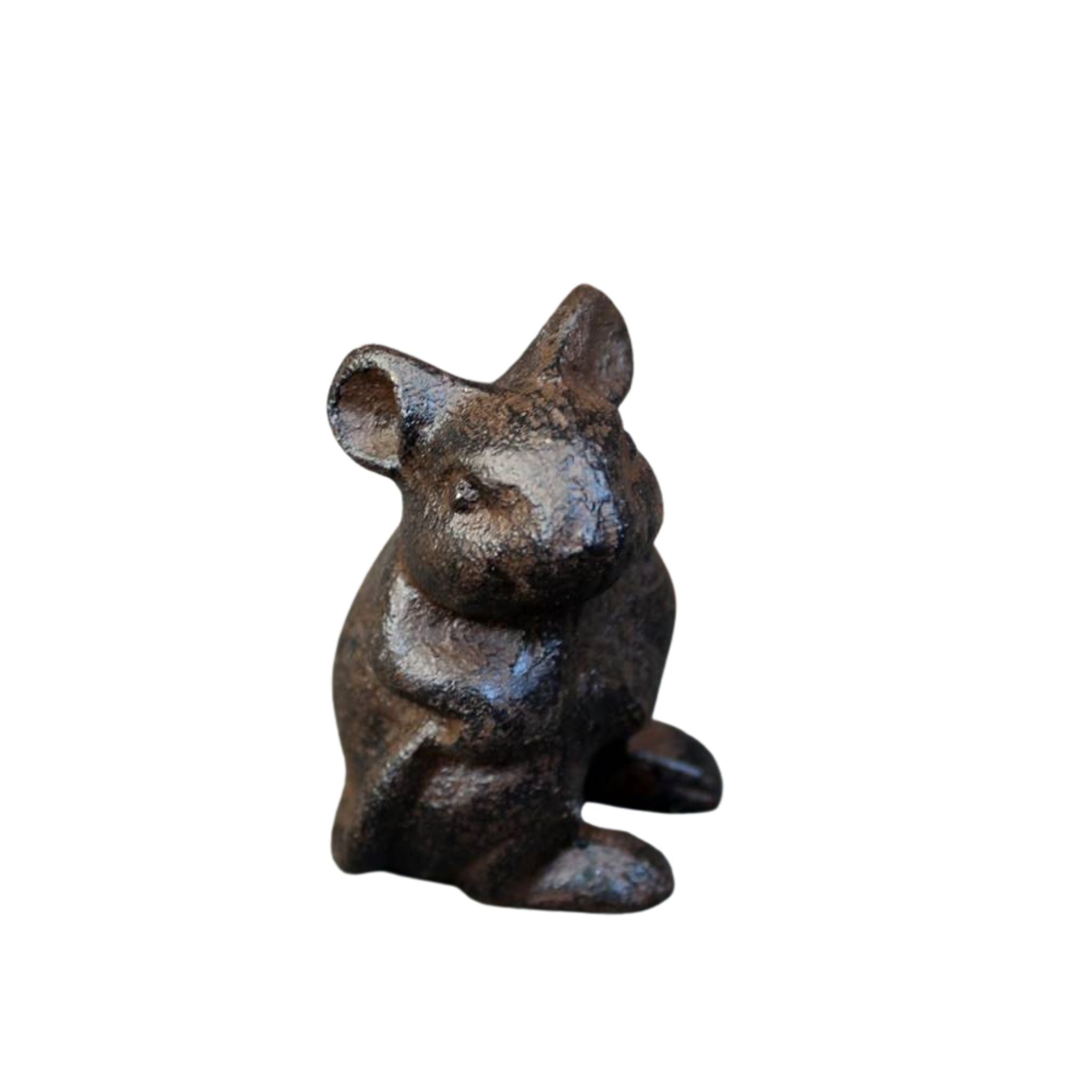 Dekofigur Maus Gusseisen