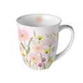 Porzellan Tasse Wiesenblumen Rosa Landhaus 0,4L