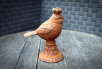 Gartenfigur Edelrost Zaunkönig II