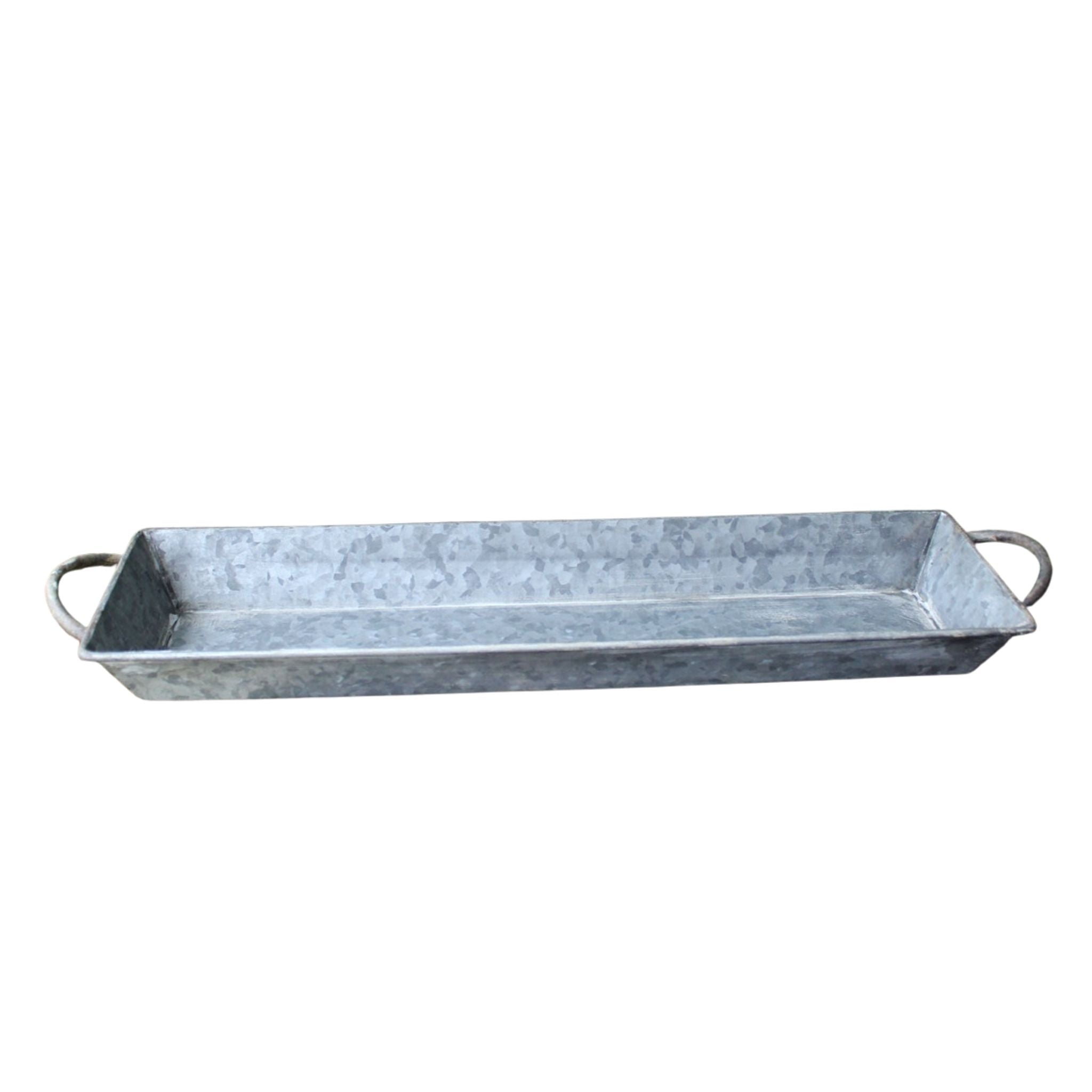 Zink Tablett Vintage Shabby Chic 58cm