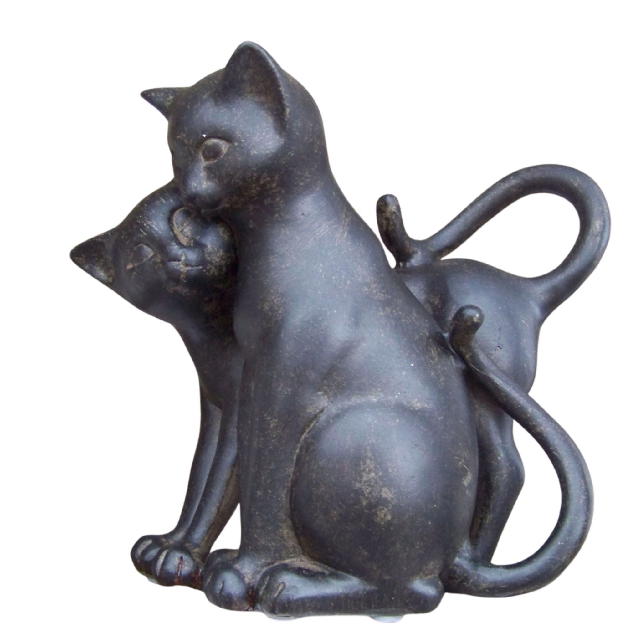 Dekofigur Katzenpaar Katzenfigur H17cm