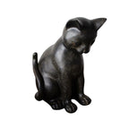 Dekofigur Katze Sitzend Vintage Look 21cm