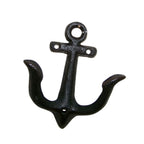 Wandhaken Anker antikschwarz Garderobe maritim H11cm