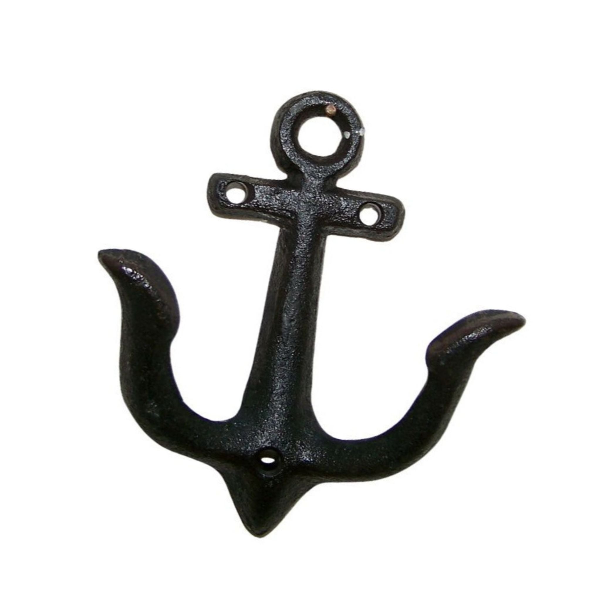 Wandhaken Anker antikschwarz Garderobe maritim H11cm