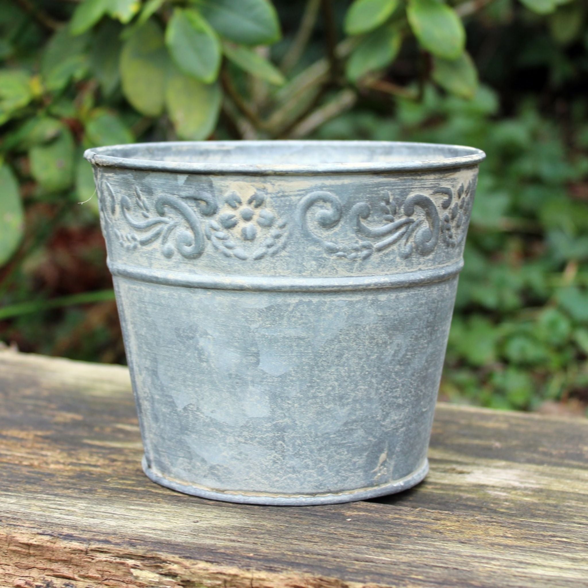 Blumentopf Pflanzgefäß Zink
