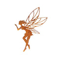 Gartenfigur Elfe Handkuss Edelrost