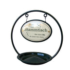 Stammtisch-Ständer Emaille m. Ascher