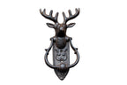 Türklopfer Hirsch Antikbraun Gusseisen Landhausstil H22 cm