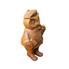Edelrost Gartenfigur Eule Professor Vintage Look 20cm