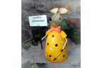 Gartenfigur Zaunhocker Maus Willkommen