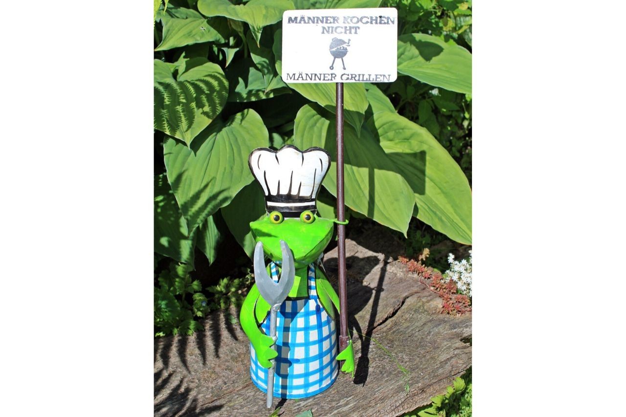 Zaunhocker Frosch Männer grillen
