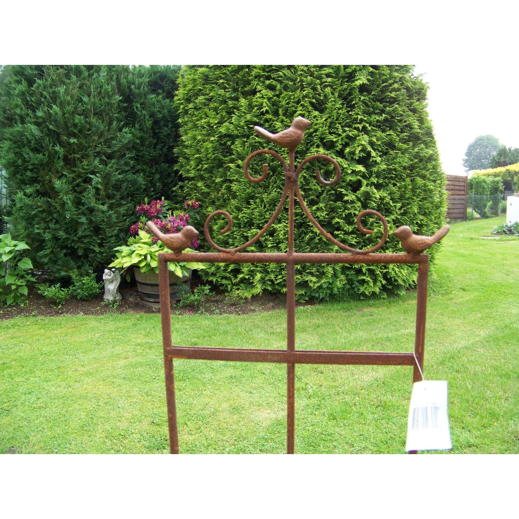 Rankgitter Rost Vogelmotiv