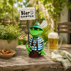 Zaunhocker Frosch Biergarten Sepp Gartenfigur 28cm