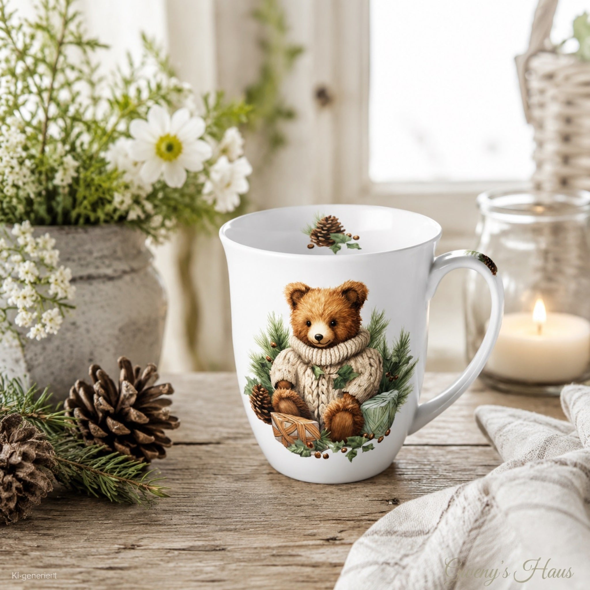 Porzellan Tasse Teddybär Nostalgie 0,4L