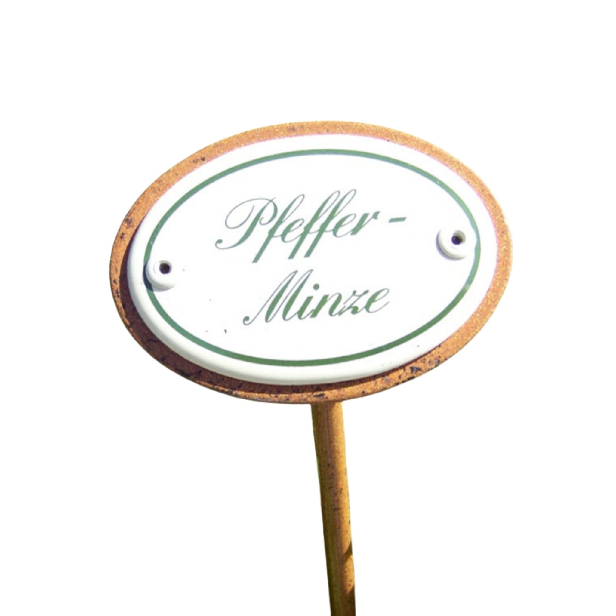Kräuternamenschild Emaille Kräuterstecker Pflanzenstecker Auswahl treffen