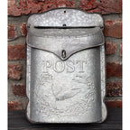 Briefkasten Nostalgie zinkfarben Postkasten Landhausstil