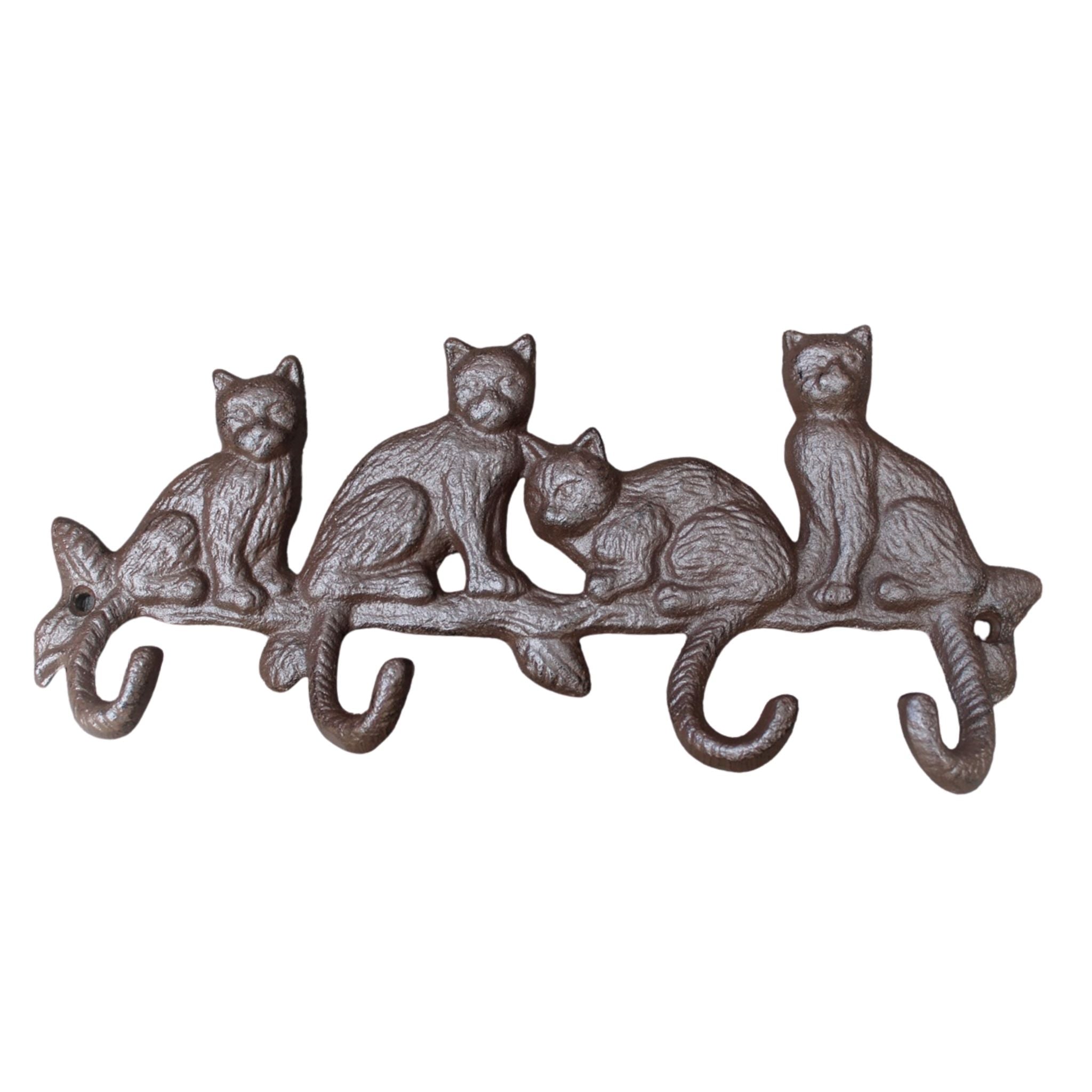 Garderobenleiste Katzen 4 Haken