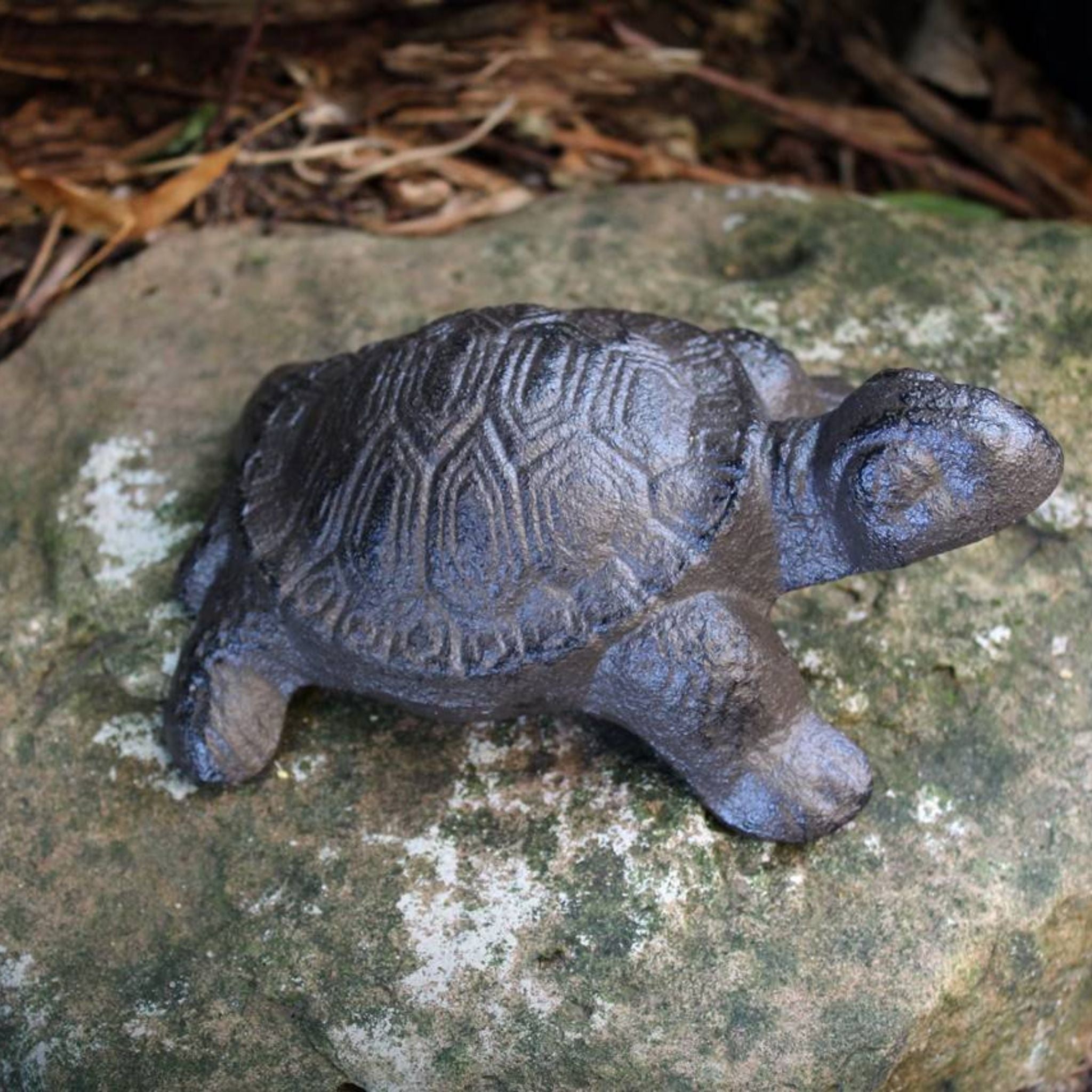Gartenfigur Schildkröte Gusseisen L15cm