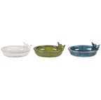 Vogelbad Keramik oval