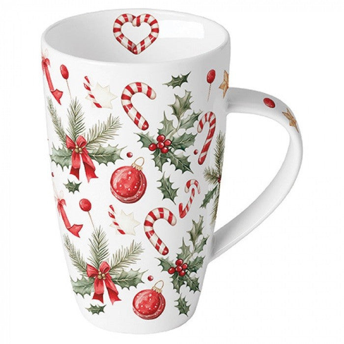 Porzellan Tasse Weihnachten groß 0,6L