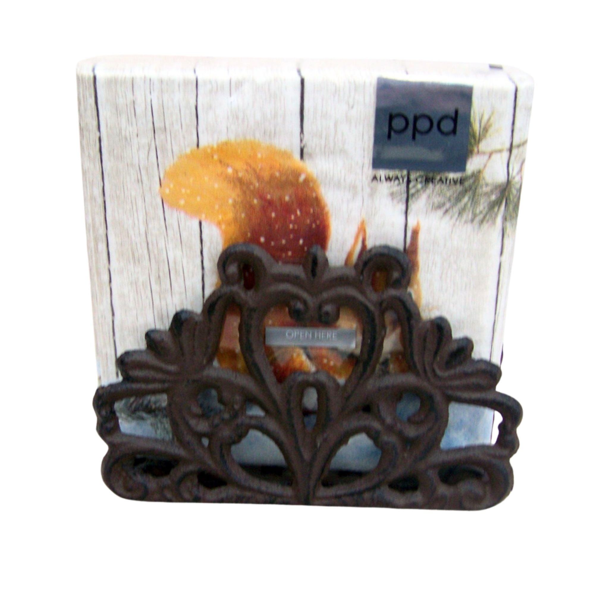 Serviettenhalter Ornament antikbraun Nostalgie