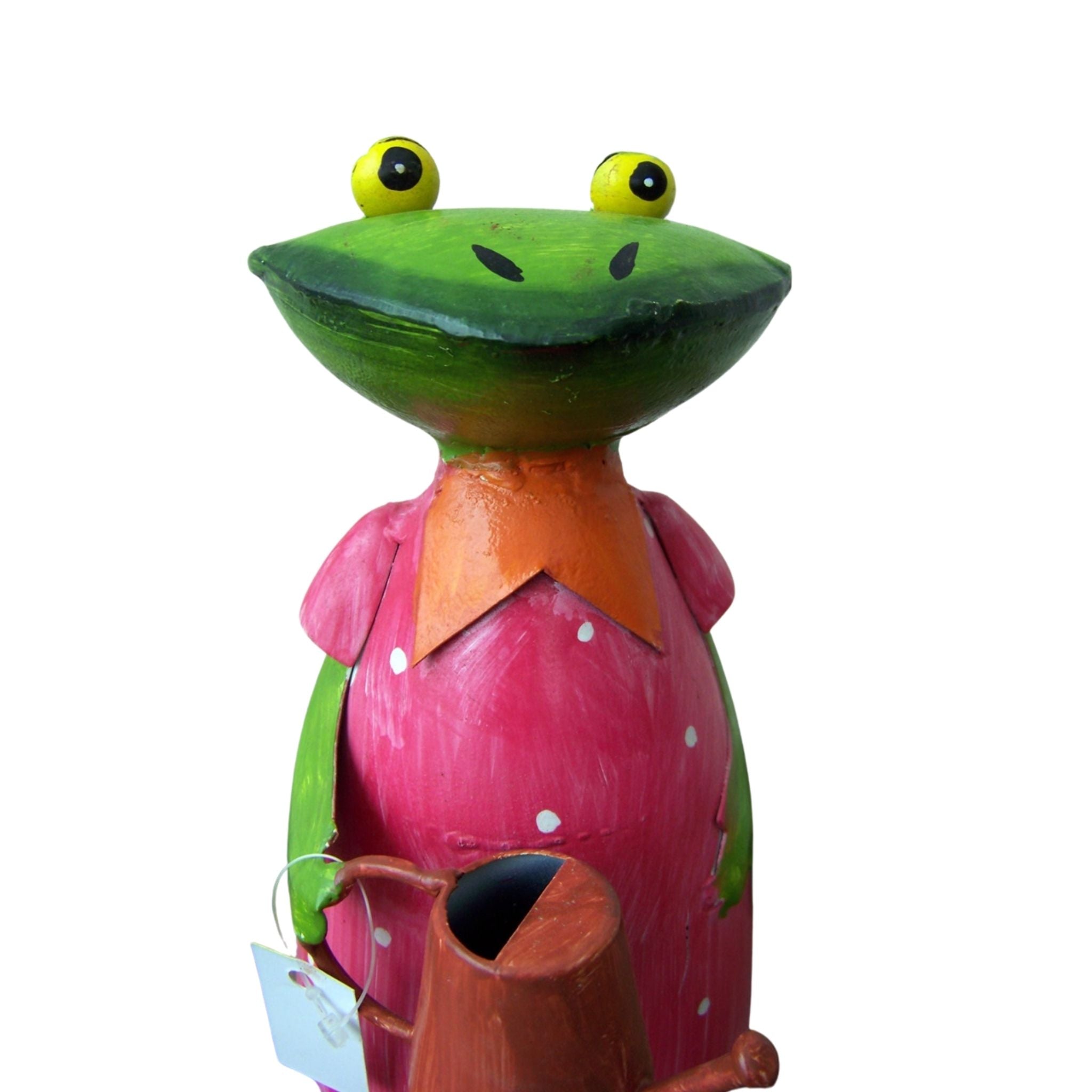 Zaunhocker Frau Frosch Gießkanne