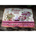Shabby Blechschild Vintage Rosen Romantik 33cm
