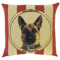 Gobelin Kissen Deutscher Schäferhund Portrait 45x45cm