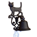 Türglocke Katze Nostalgie Gusseisen antikbraun H22cm