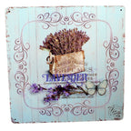 Shabby Blechschild Lavendel 30x30cm