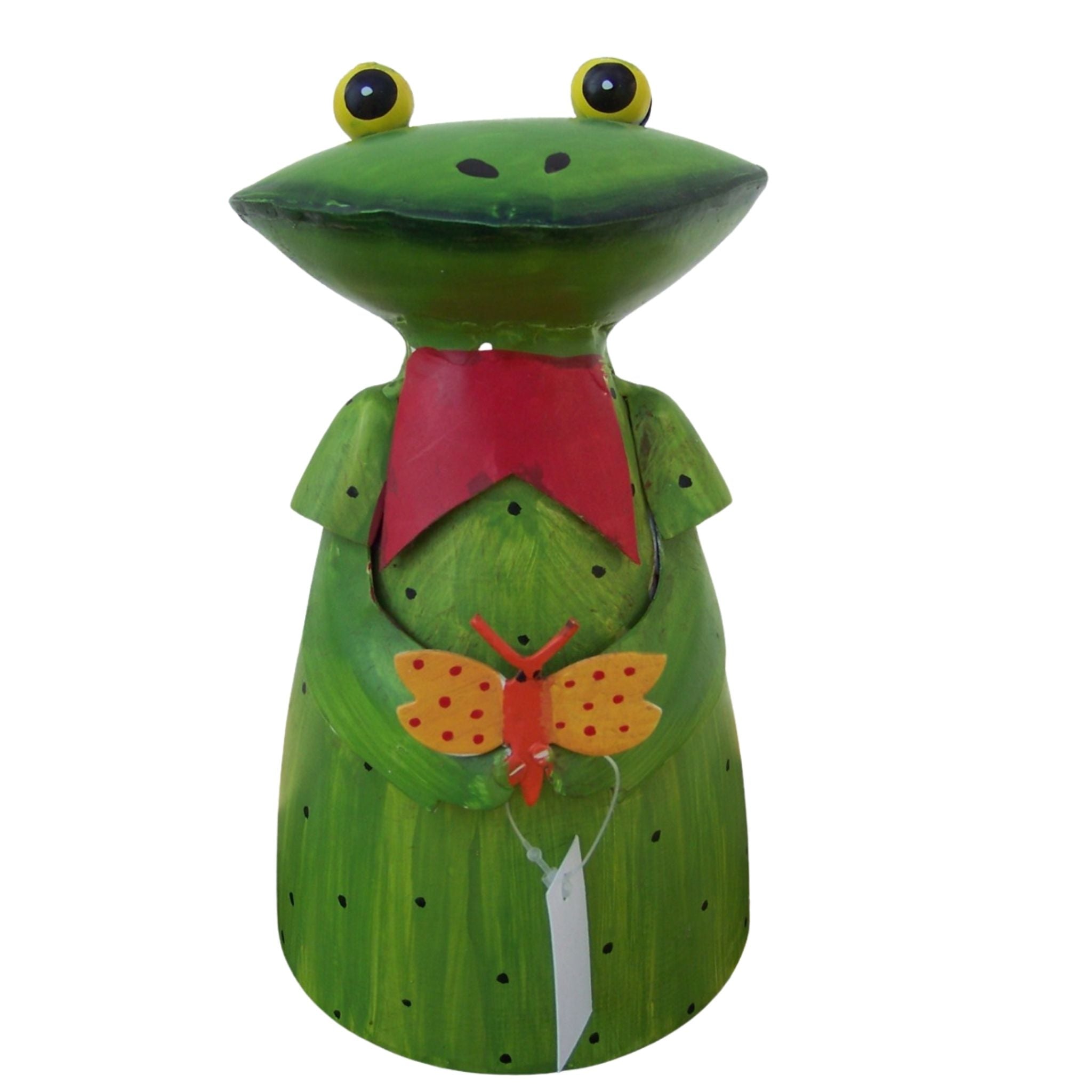 Zaunhocker Frau Frosch Schmetterling