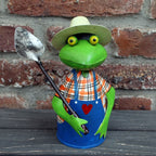 Zaunhocker Gärtner Frosch Schaufel