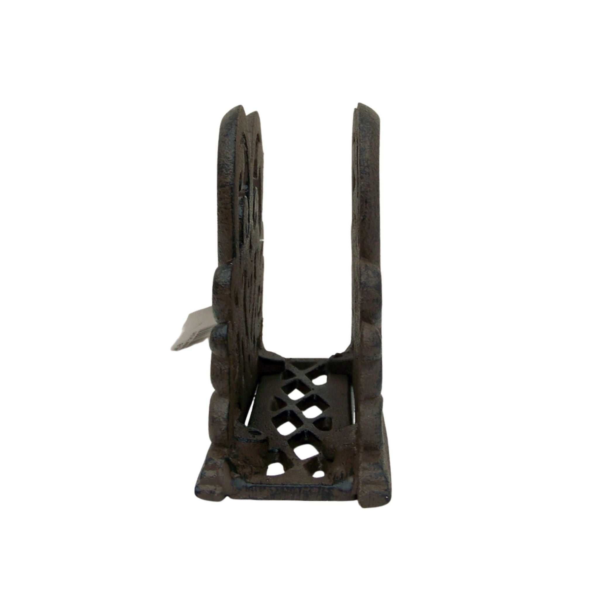 Gusseisen Serviettenhalter Herz Antikbraun 14cm