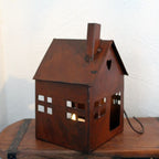 Lichthaus Metall rostbraun