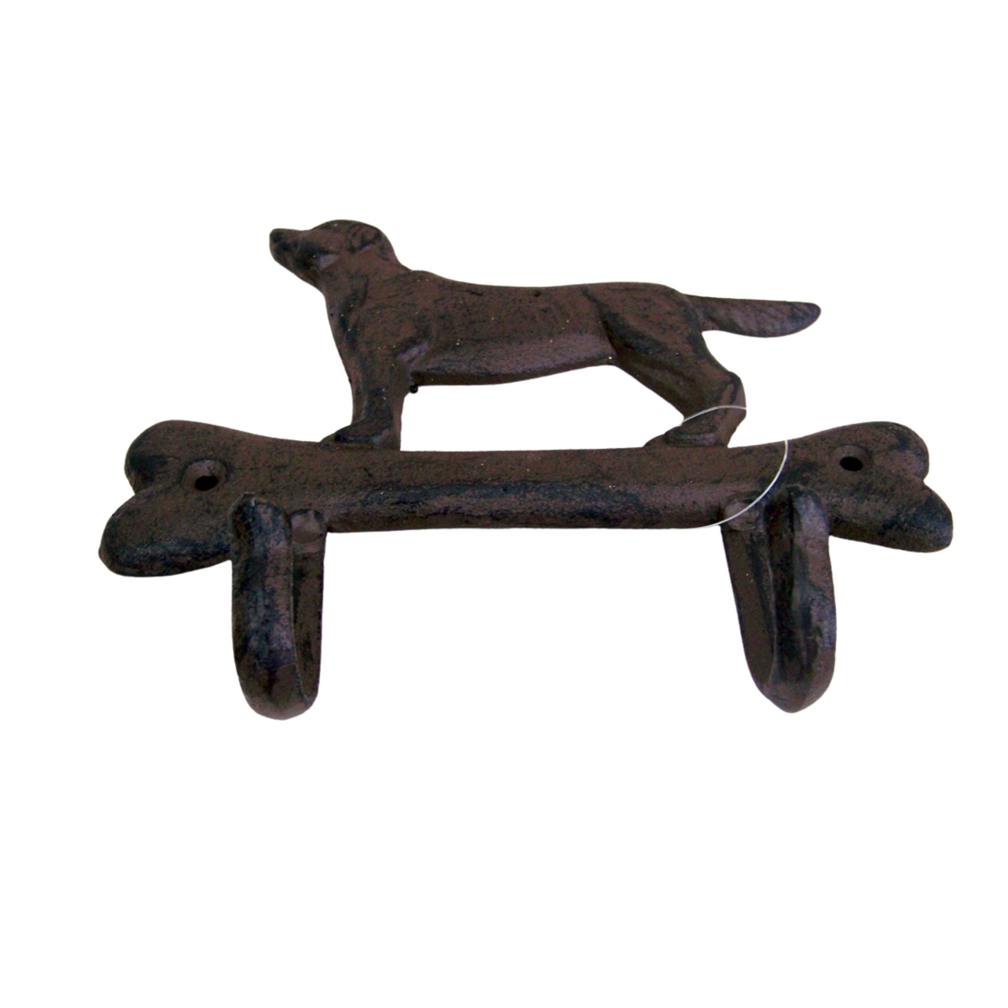 Wandhaken Garderobe Hund m. Knochen
