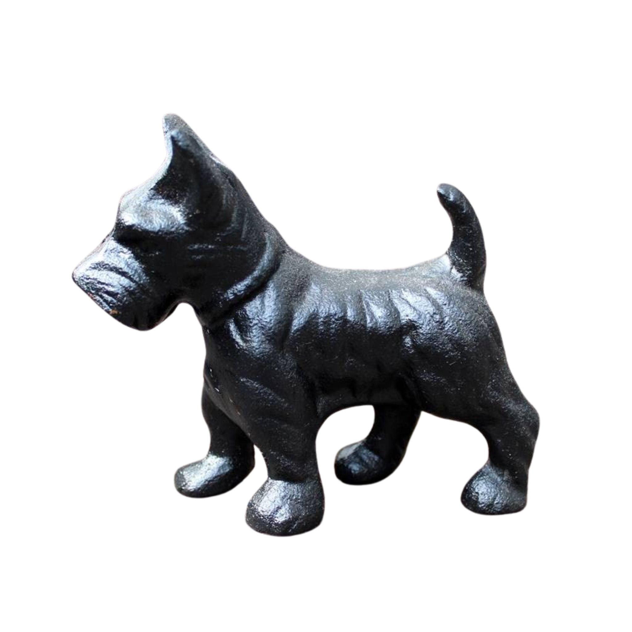 Dekofigur Hund antikschwarz