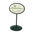 Tischständer Stammtisch Emaille Kartenrunde 20 cm