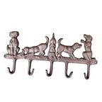 Garderobenleiste Hunde 5 Haken