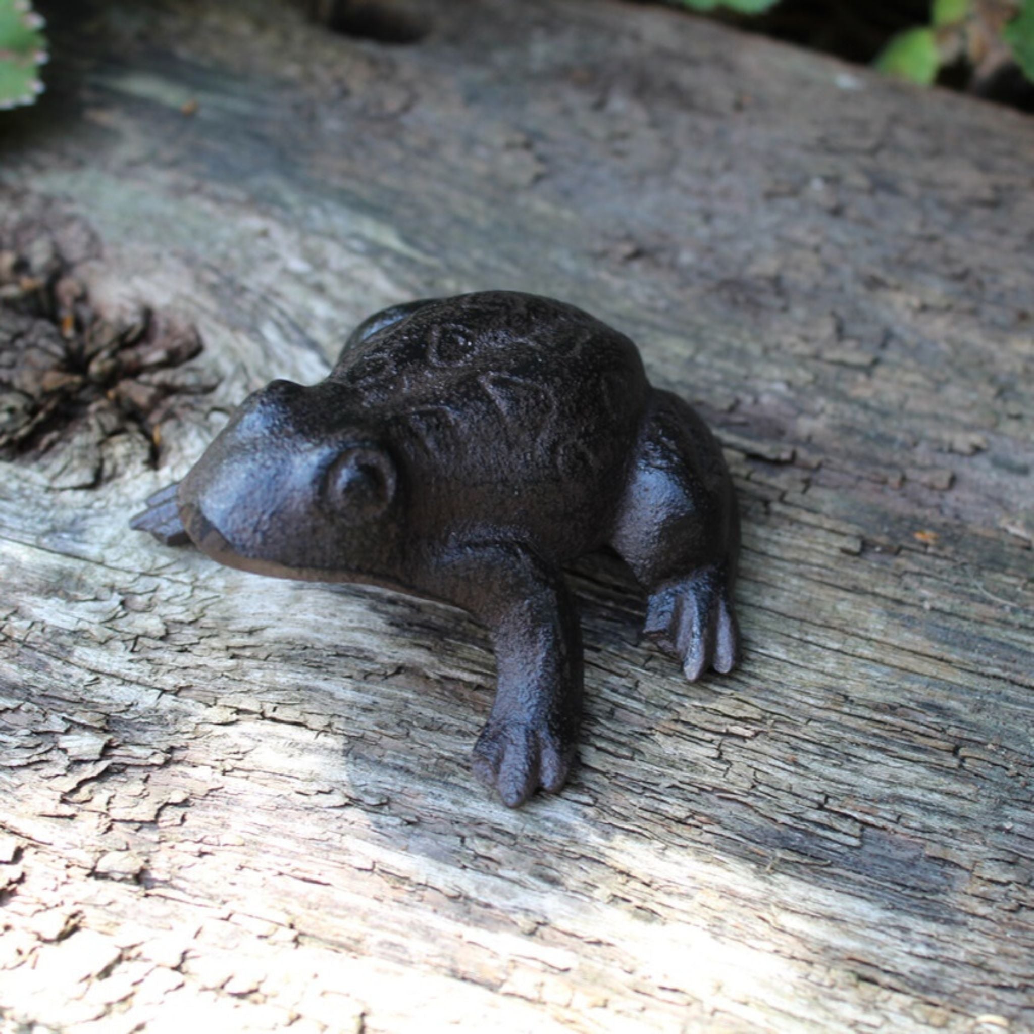 Gartenfigur Frosch Gusseisen
