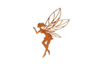 Gartenfigur Elfe Handkuss Edelrost