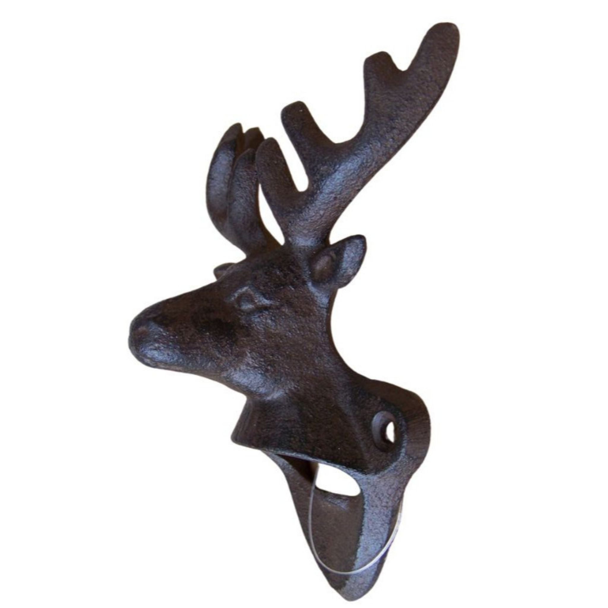Wandflaschenöffner Hirsch Gusseisen Landhausstil