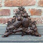 Gartenschlauchhalter Gusseisen Vögel