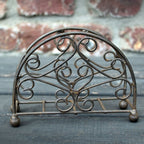 Serviettenhalter Rund Antikbraun Landhaus-Stil 14cm