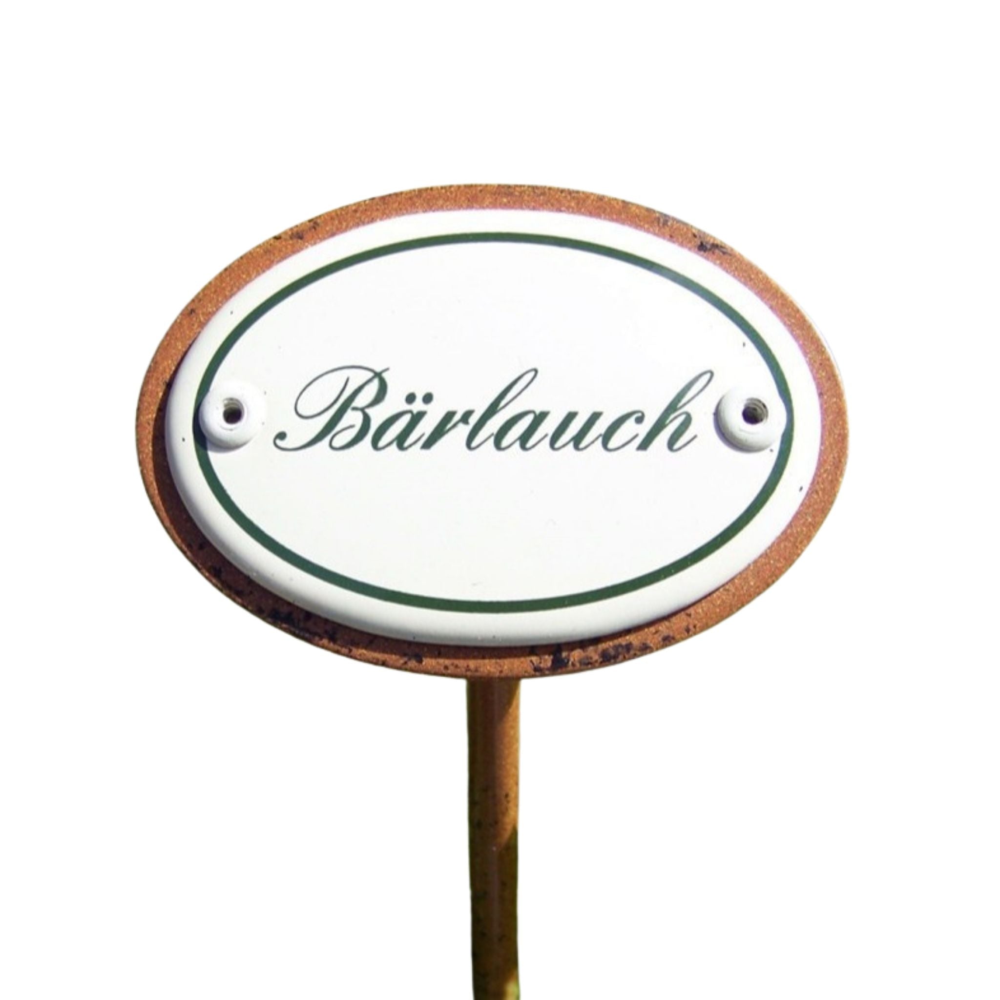 Kräuternamenschild Emaille Kräuterstecker Pflanzenstecker Auswahl treffen