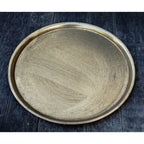 Untersetzer Tablett gold D25cm Kerzenteller Nostalgie