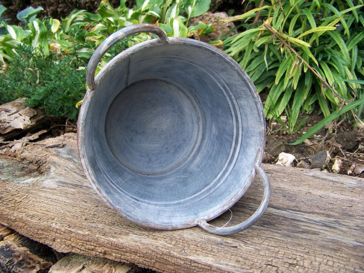 Zink Pflanzkübel Übertopf